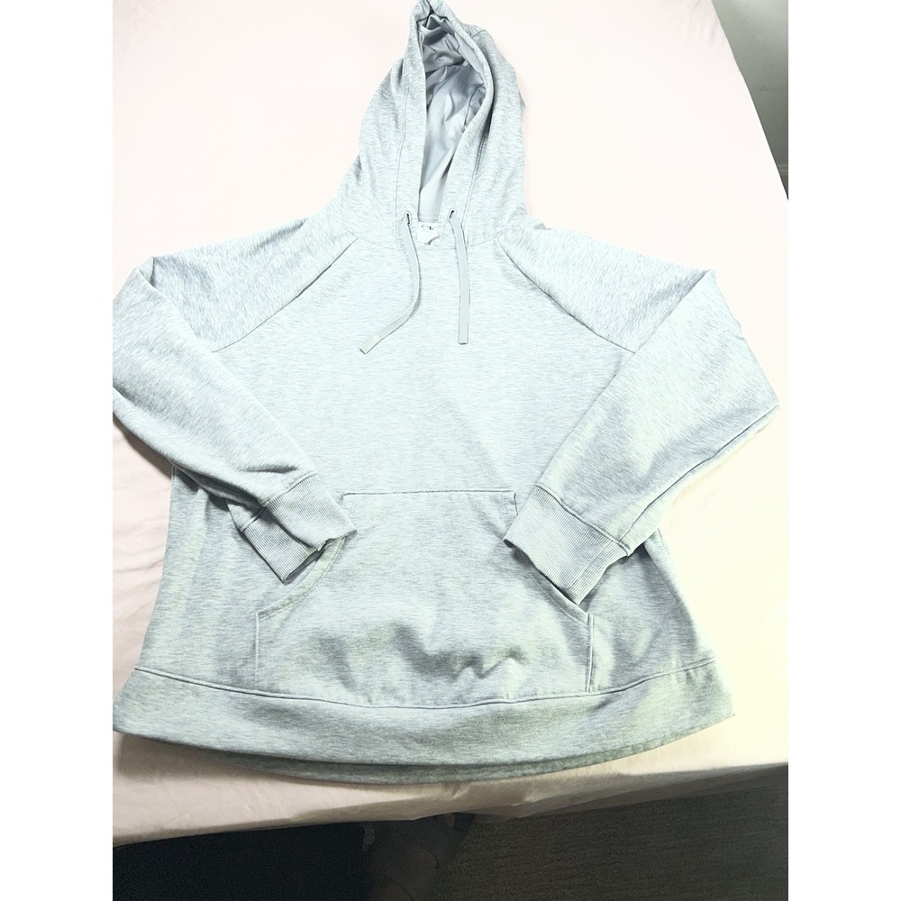 Athletic Works Boys Gray Pullover Hoodie Sweatshirt Size Large L 12-14 Heather